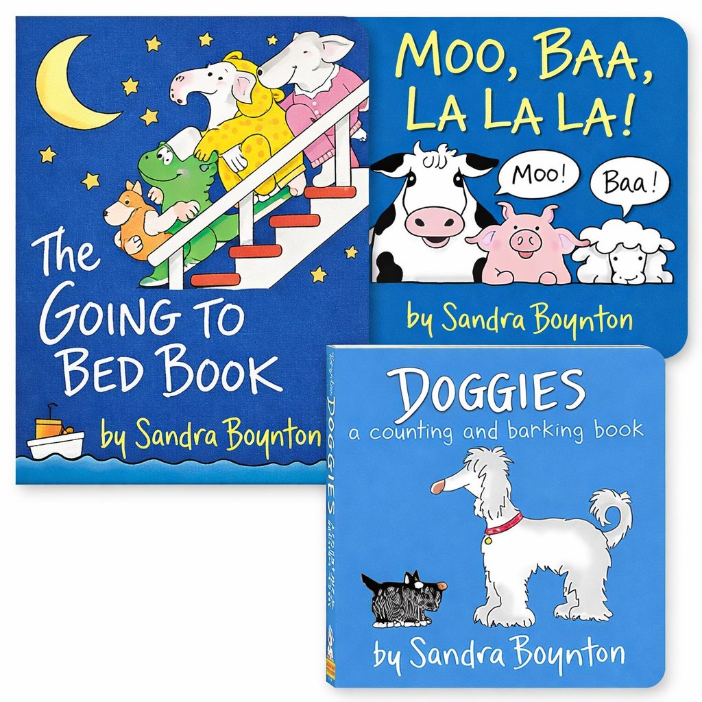 Sandra Boynton 3 Books Collection - Moo, Baa, La La La!; Doggies; The Going to Bed Book
