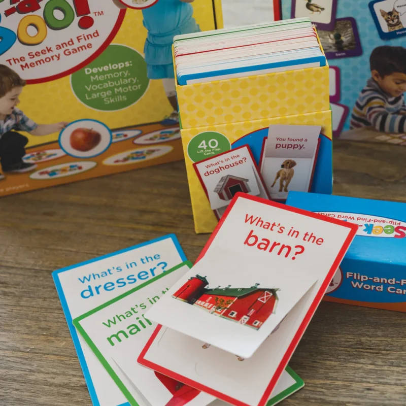 Flip and Find Word Cards - Seek A Boo!