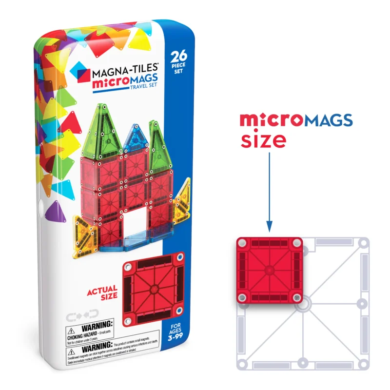 MAGNA-TILES® microMAGS 26-Piece Travel Set