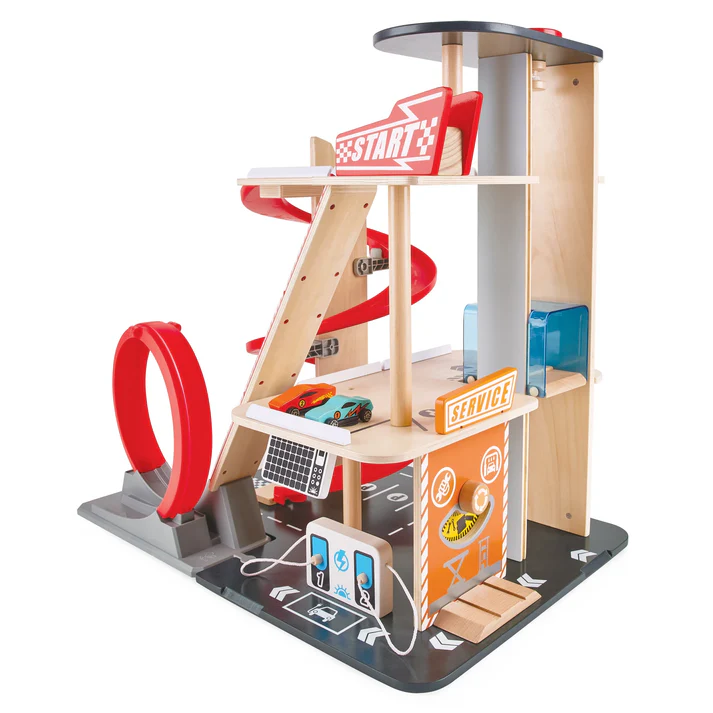 Gearhead Stunt Garage - Hape - Image 3