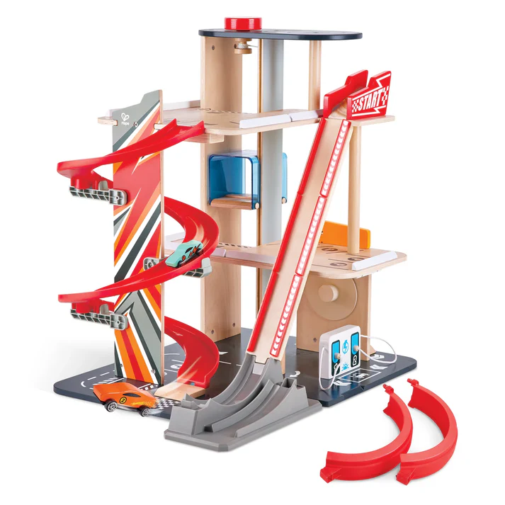 Gearhead Stunt Garage - Hape - Image 5