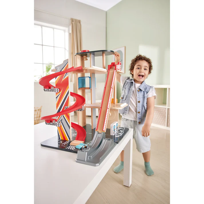 Gearhead Stunt Garage - Hape - Image 6