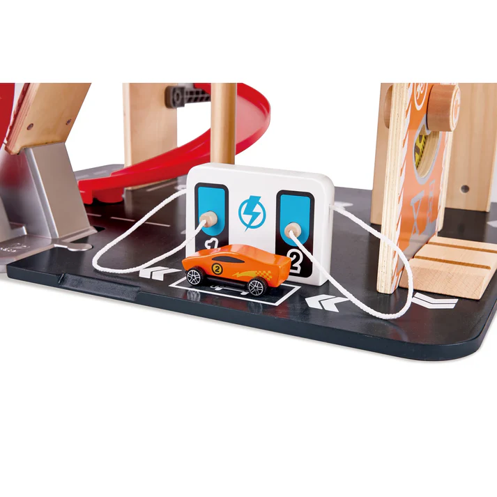 Gearhead Stunt Garage - Hape - Image 9