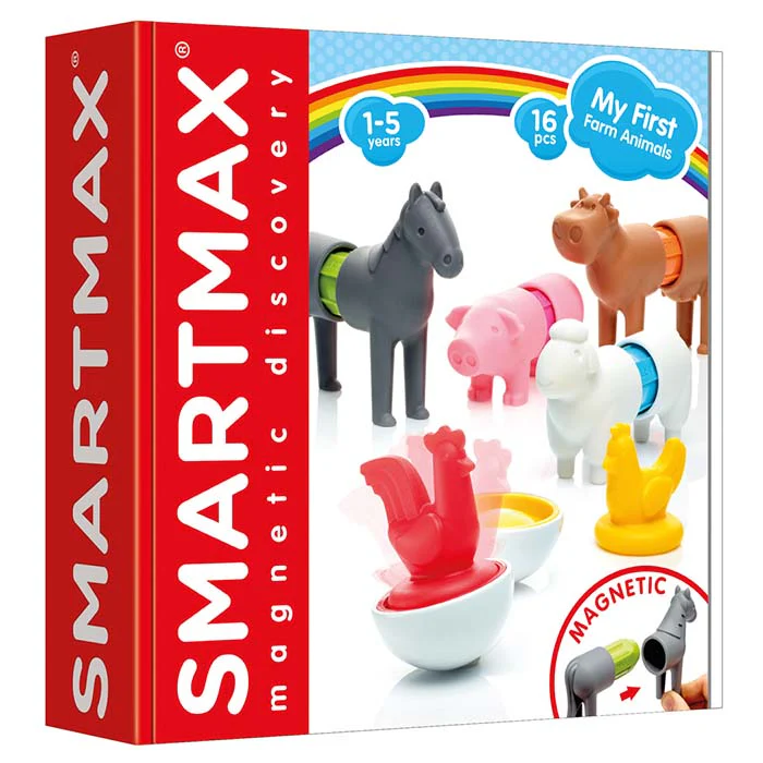 SmartMax My First Farm Animals — Magnetic Building Toy