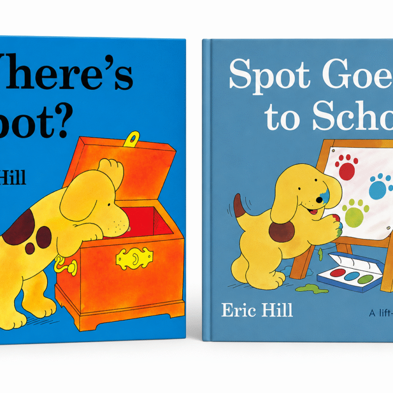 2 in 1 : Where's Spot? & Spot Goes to School (life-the-flap book) by Eric Hill