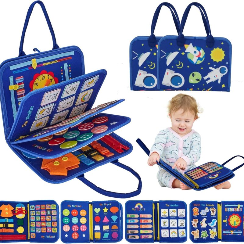12 in 1 Toddler Busy Binder & Busy Book