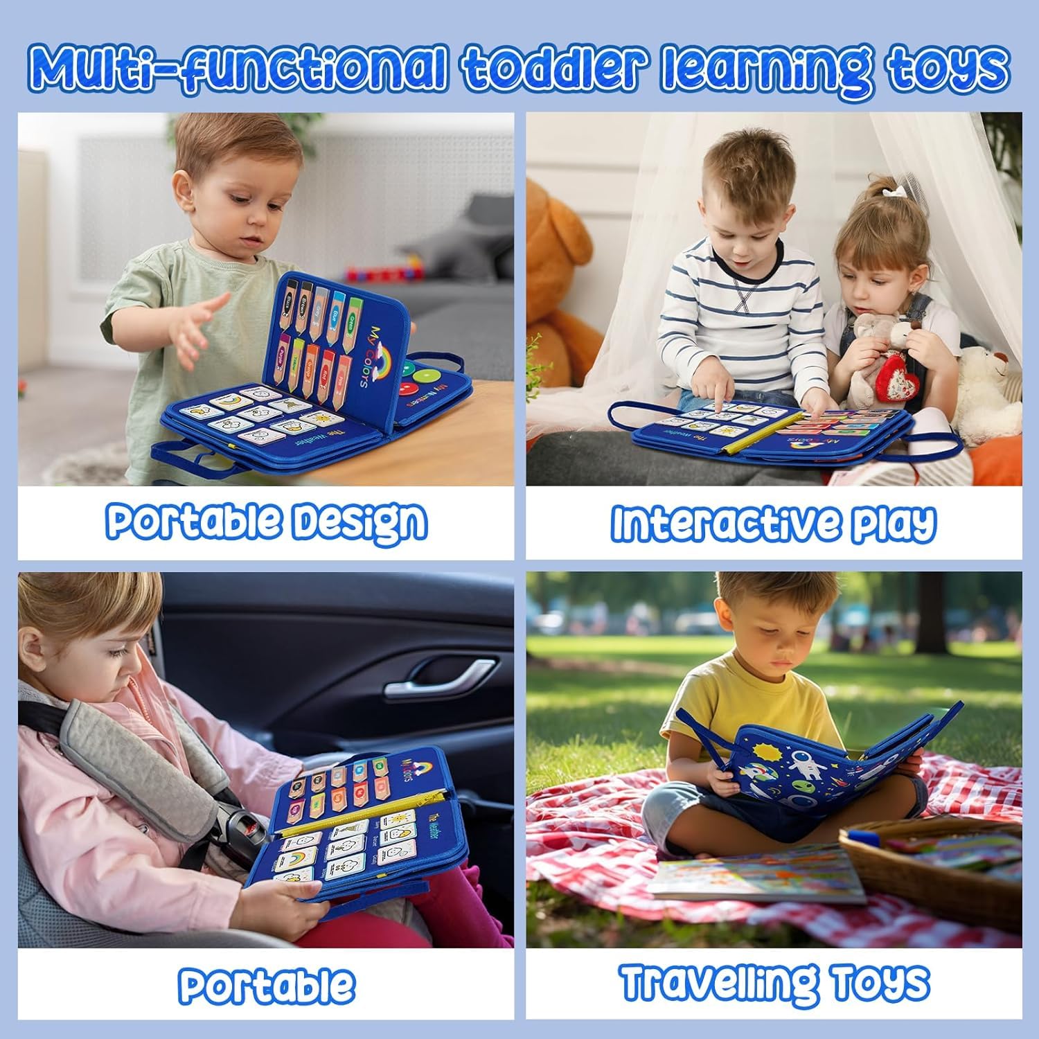 12 in 1 Toddler Busy Binder & Busy Book - Image 6