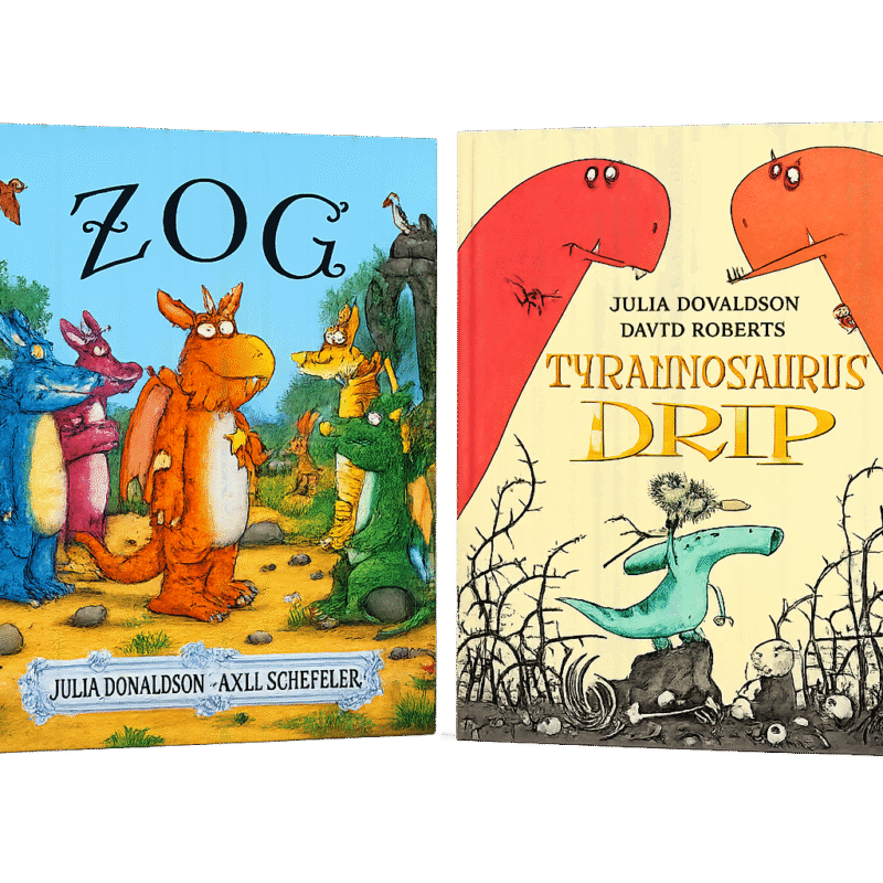 2 Books Set : Zog & Tyrannosaurus Drip by Julia Donaldson