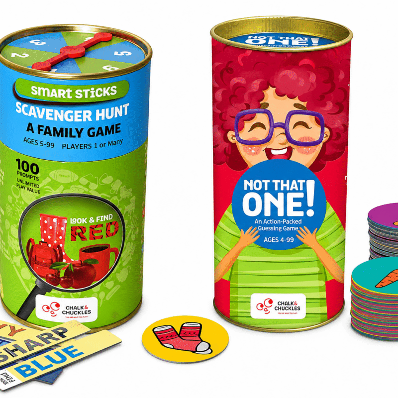 2 in 1 : Scavenger Hunt & Not That One Sticks Games