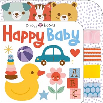 2 in 1 : Happy Baby - Priddy Books and Five Little Dinosaurs - Lift the Felt Flaps - Image 5