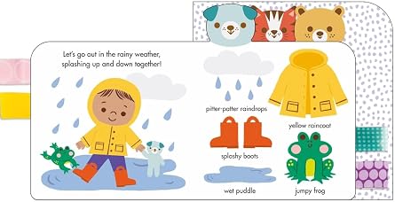 2 in 1 : Happy Baby - Priddy Books and Five Little Dinosaurs - Lift the Felt Flaps - Image 4