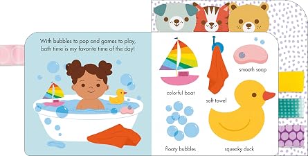 2 in 1 : Happy Baby - Priddy Books and Five Little Dinosaurs - Lift the Felt Flaps - Image 3