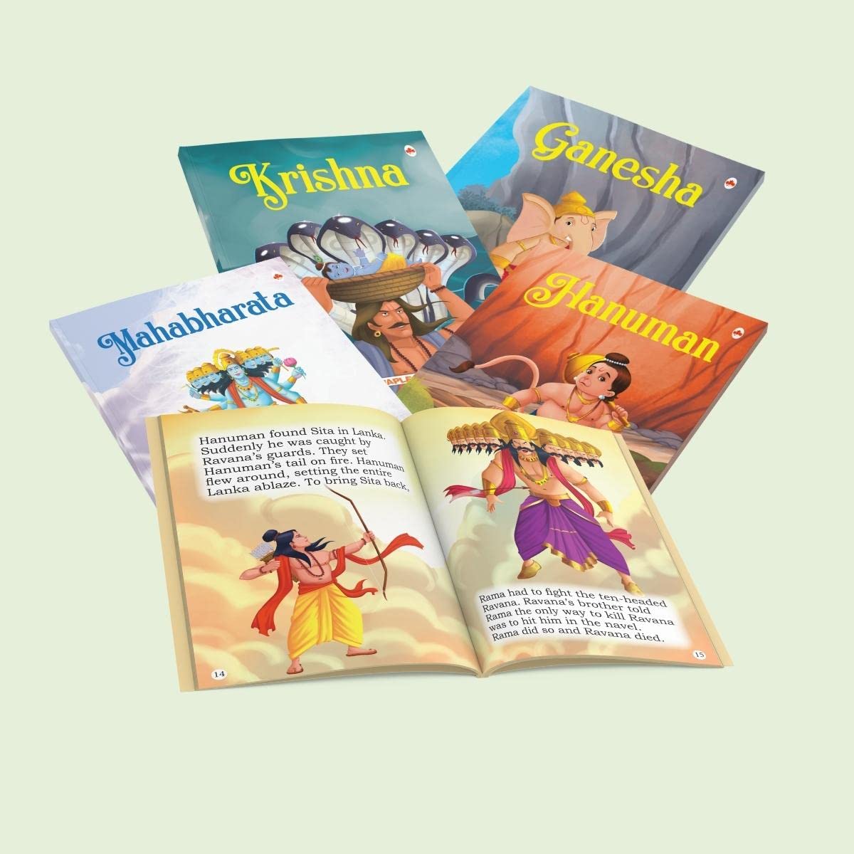 5 in 1 : My First Mythology Tale (Illustrated) (5 Book set) - Mahabharata, Krishna, Hanuman, Ganesha, Ramayana - Image 4