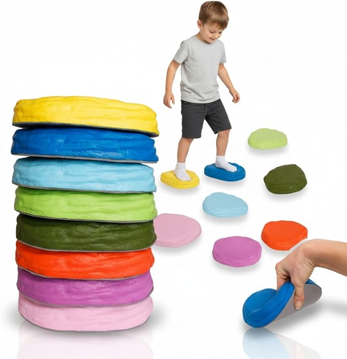 Alldoro Soft Balancing Stones - 8 Flexible Foam - Image 2