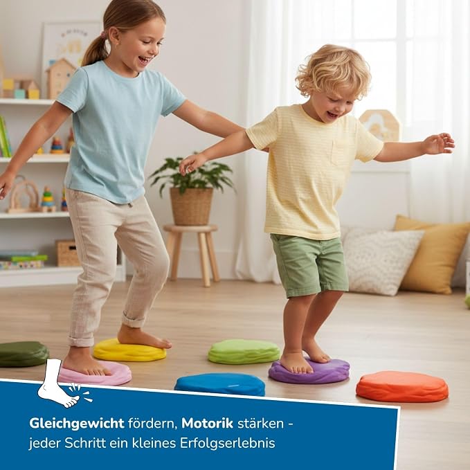 Alldoro Soft Balancing Stones - 8 Flexible Foam - Image 3