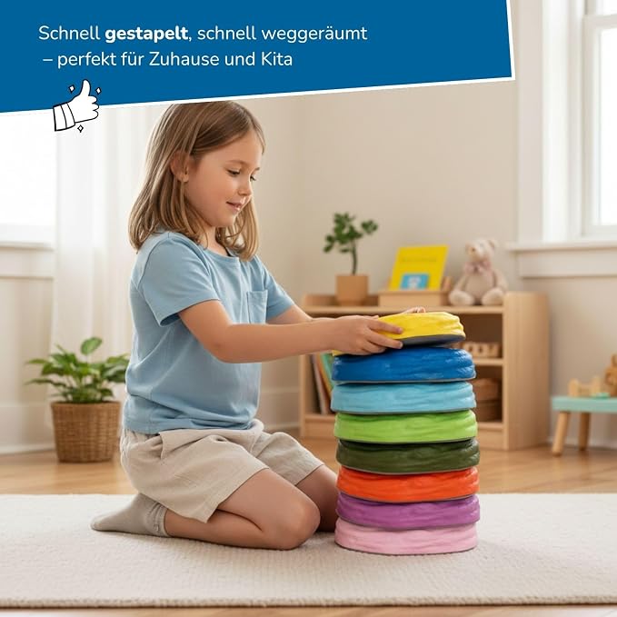 Alldoro Soft Balancing Stones - 8 Flexible Foam - Image 4