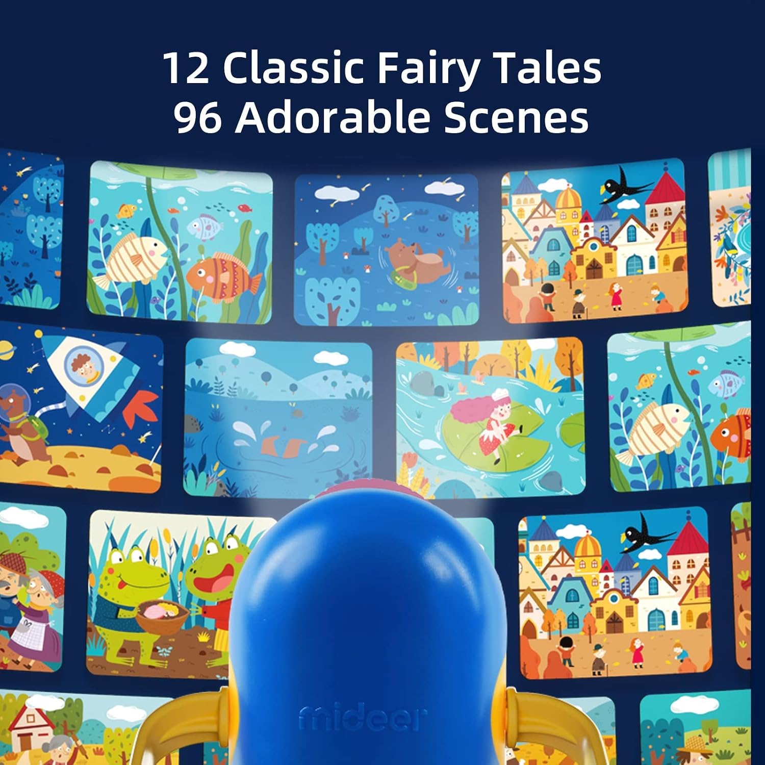 MiDeer Kids Story Projector with 12pcs Story Reels and Flashlight - Image 5