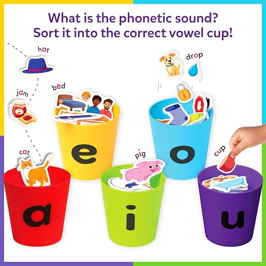 Skillmatics Phonics Sorter – Vowel Sorting & Early Reading, Montessori - Image 7