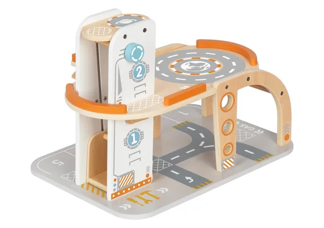 Tooky Toys Space Station Wooden Playset - Multicolor - 14 Pcs - Image 2