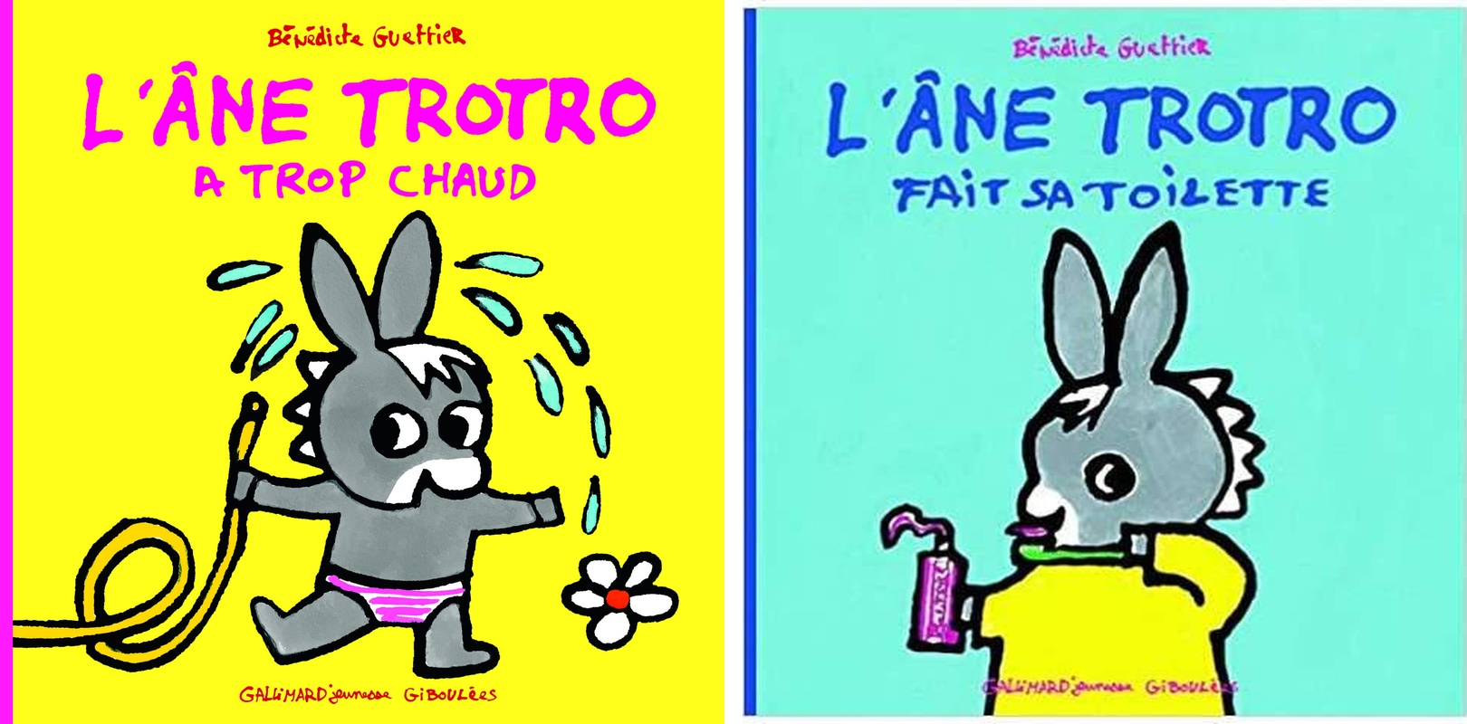2 in 1 : L'ane Trotro Fait sa Toilette & A Trop Chaud- French